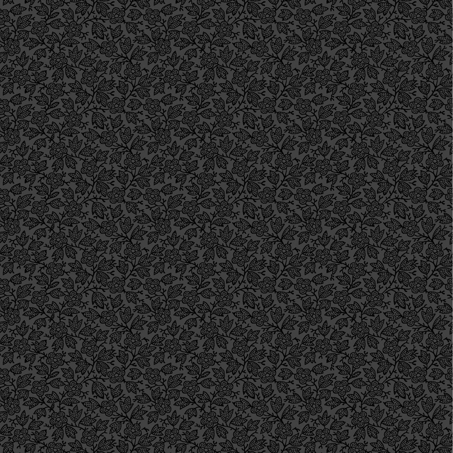 Moonlit Walk 10" Squares, Maywood Studio SQ-MASMOON, 10" Precut Black Gray White Floral Layer Cake Fabric Squares