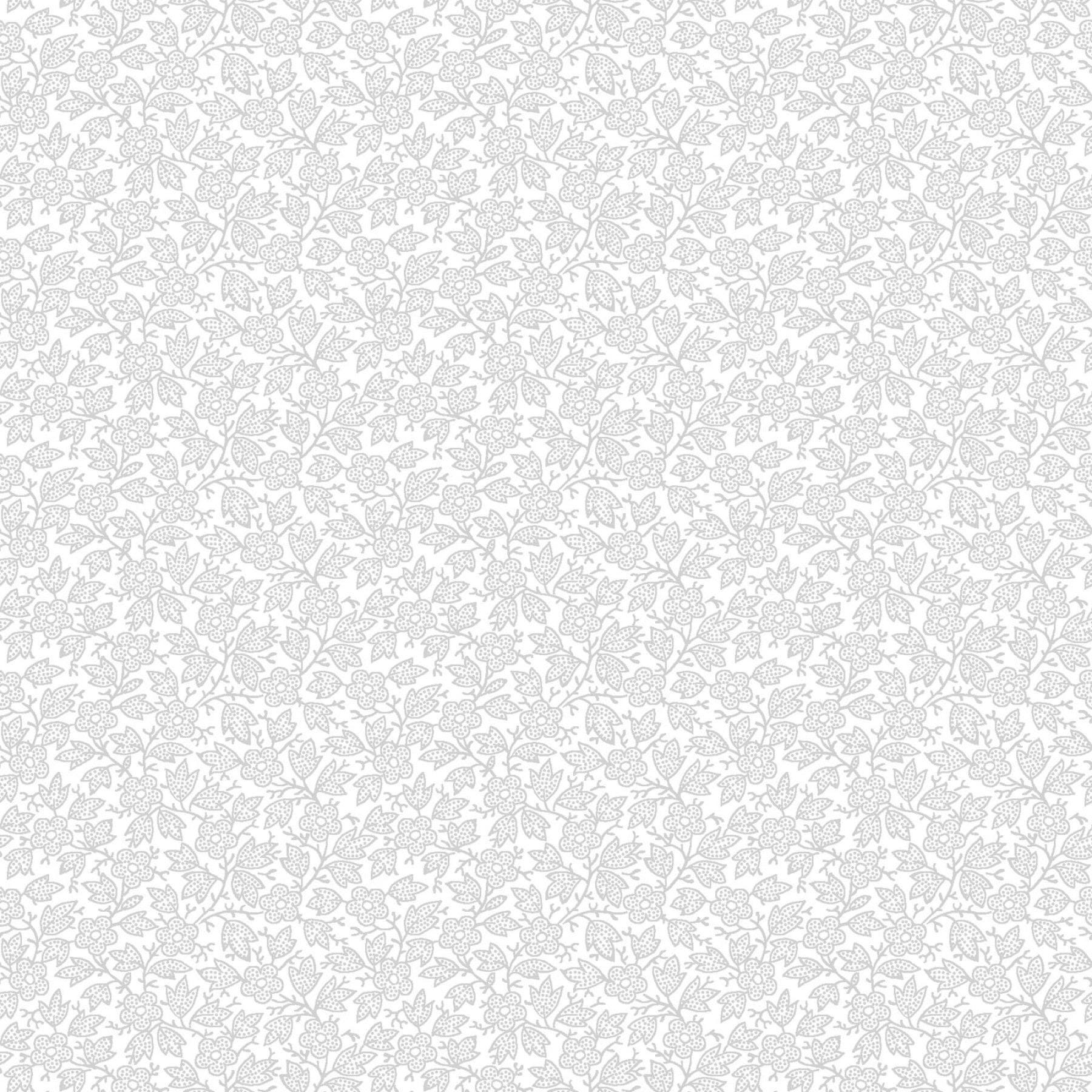 Moonlit Walk 10" Squares, Maywood Studio SQ-MASMOON, 10" Precut Black Gray White Floral Layer Cake Fabric Squares