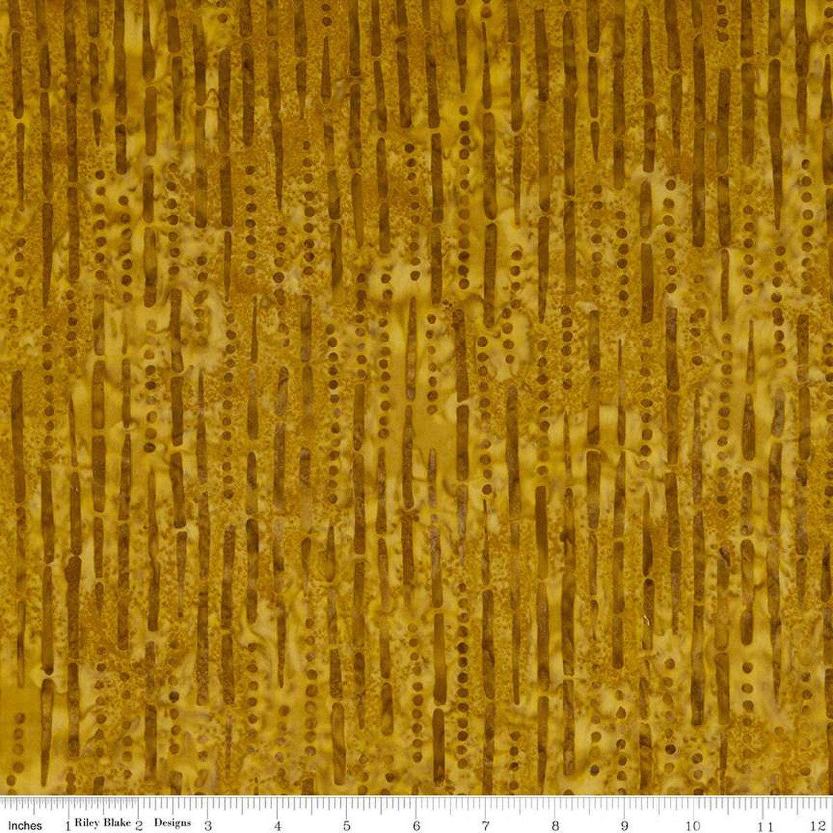Expressions Batiks Elementals - Turmeric Brown Tan Batik Fabric, Riley Blake BTHH550, Brown Tonal Texture Cotton Batik Fabric, By the Yard