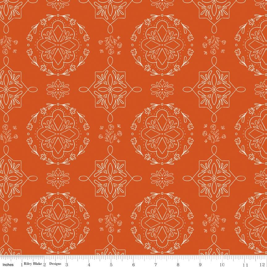 Homage 5" Stacker, Riley Blake 5-17220-42, Precut 5" Pink Green Peach Aqua Blue Floral Fabric Squares, Fran Gulick, Cotton and Joy