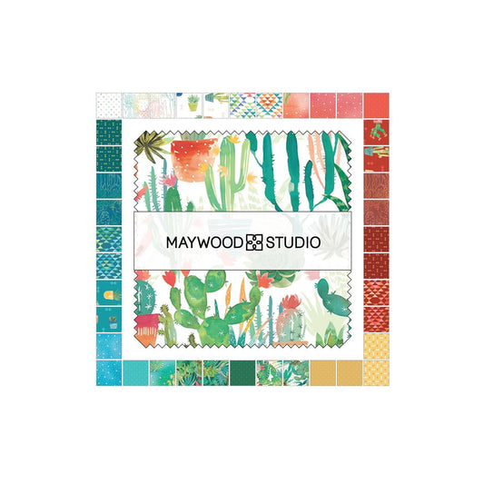Desert Dreams 5" Charm Pack, Maywood Studio CP-MASDEDR, 5" Precut Cactus Southwest Floral Charm Pack Fabric Squares