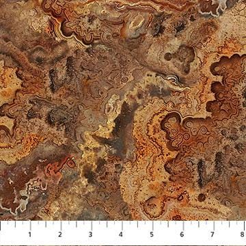 REMNANT 34" of Stonehenge Rooted - Agate Rust Stone Look Fabric, Northcott DP28770-37 Rust, Brown Taupe Rust Tonal Texture Fabric