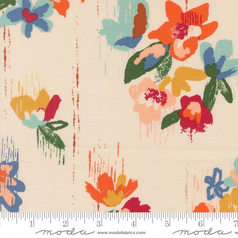Boho Haven 10" Layer Cake, Moda 45640LC, 10" Precut Navy Blue Brown Gold Rust Floral Fabric Squares, Fancy That Design