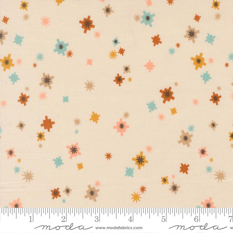 Boho Haven 10" Layer Cake, Moda 45640LC, 10" Precut Navy Blue Brown Gold Rust Floral Fabric Squares, Fancy That Design