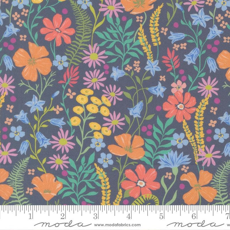 Cannon Beach 5" Charm Pack, Moda 11970PP, 5" Precut Multicolored Floral Charm Pack Fabric Squares, Crystal Manning