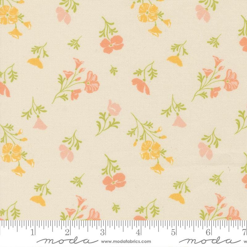 Cannon Beach 5" Charm Pack, Moda 11970PP, 5" Precut Multicolored Floral Charm Pack Fabric Squares, Crystal Manning