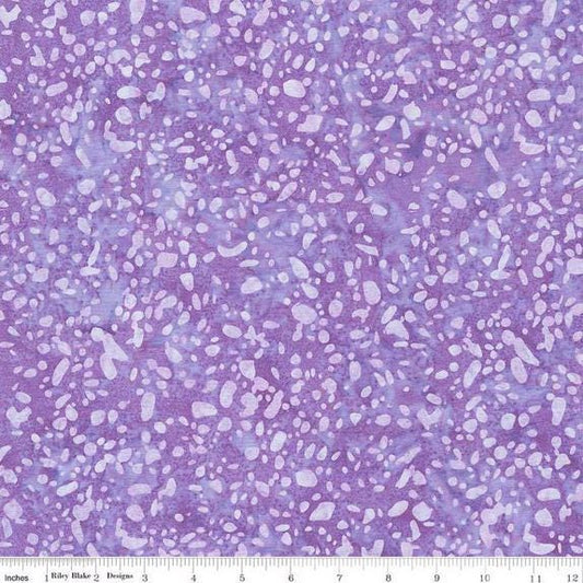 Expressions Batiks Elementals Terrazzo - Orchid Purple Lavender Tonal Batik Fabric, Riley Blake BT21800-173, Purple Tonal Batik, By the Yard