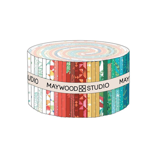 Desert Dreams 2.5" Strip Roll, Maywood Studio ST-MASDEDR, 2.5" Precut Cactus Southwest Floral Jelly Roll Fabric Strips