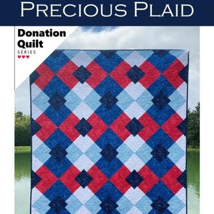 Precious Plaid Quilt Pattern, Busy Hands Quilts BUS0981, Yardage Friendly Baby to King Throw Bed Quilt Pattern