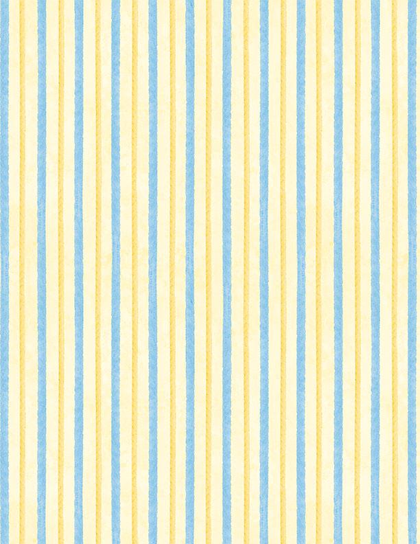 Gentle Meadow 5 Karat Crystals, Wilmington Prints 884-508, Precut 5" Blue Yellow Floral Fabric Squares Charm Pack, Lola Molina