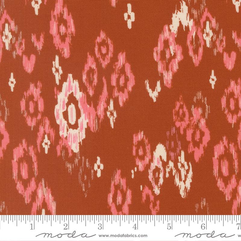 Boho Haven 10" Layer Cake, Moda 45640LC, 10" Precut Navy Blue Brown Gold Rust Floral Fabric Squares, Fancy That Design