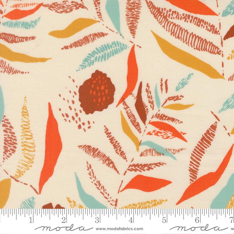 Boho Haven 10" Layer Cake, Moda 45640LC, 10" Precut Navy Blue Brown Gold Rust Floral Fabric Squares, Fancy That Design