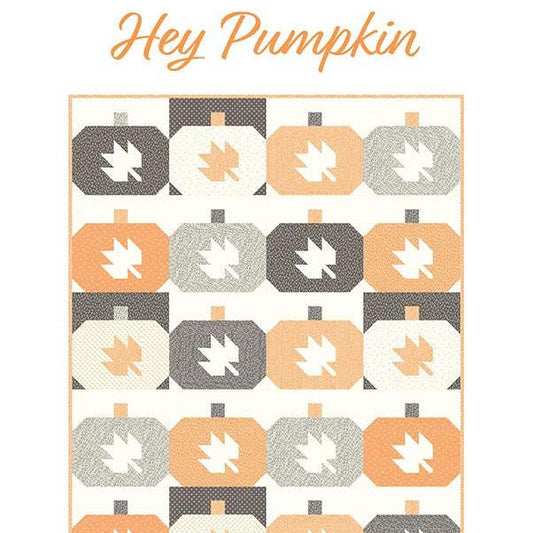 LAST CALL Old Version Hey Pumpkin Throw Quilt Pattern, Chelsi Stratton Designs CSD134