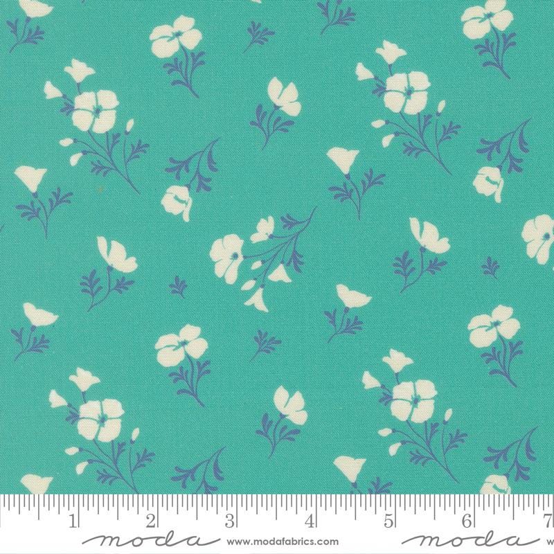 Cannon Beach 5" Charm Pack, Moda 11970PP, 5" Precut Multicolored Floral Charm Pack Fabric Squares, Crystal Manning