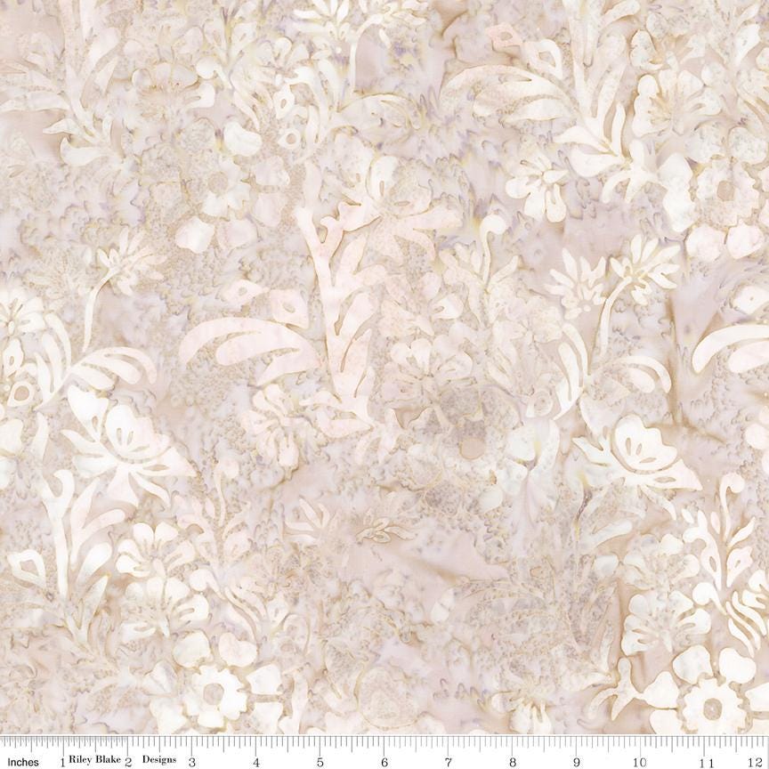 Expressions Batiks Porcelains 5" Stacker, Riley Blake 5-23454-42, 5" Precut Pastel Neutral Batik Fabric Squares