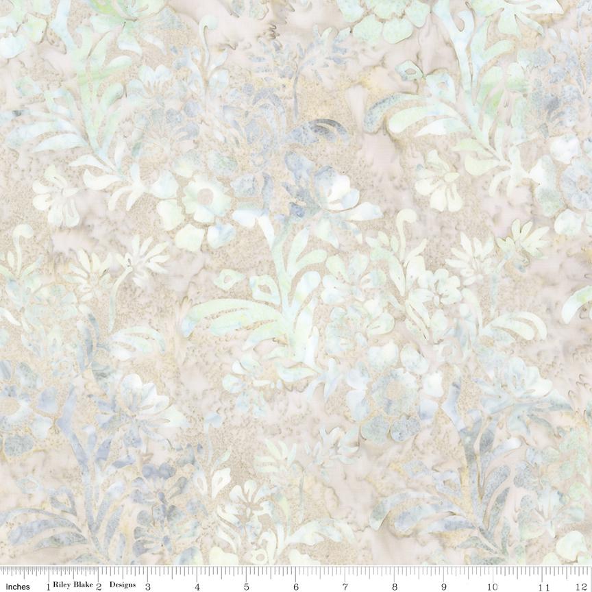 Expressions Batiks Porcelains 5" Stacker, Riley Blake 5-23454-42, 5" Precut Pastel Neutral Batik Fabric Squares