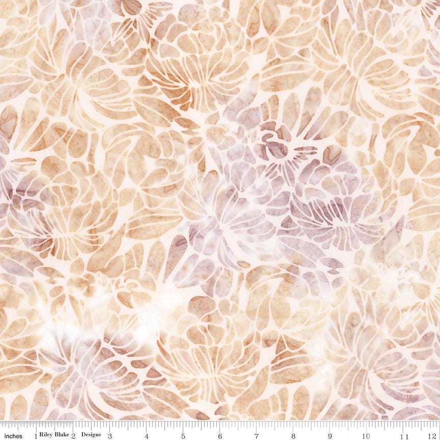 Expressions Batiks Porcelains 5" Stacker, Riley Blake 5-23454-42, 5" Precut Pastel Neutral Batik Fabric Squares