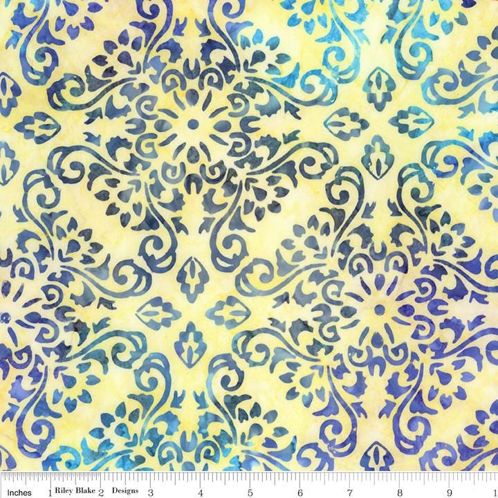 Expressions Batiks - Swirl the Rainbow 5" Stacker, Riley Blake 5-23565-42, 5" Precut Multicolored Batik Fabric Squares