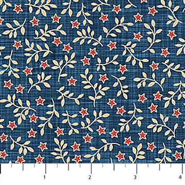 Farmhouse Sampler Tiles, Northcott TFARM42-10, 10" Precut Red Blue Cream Floral Americana Cotton Quilt Fabric Squares, QOV FOH