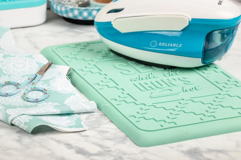 Sew Hot Silicone Iron Rest Pad, It's Sew Emma ISE-733, Quilting Tool Notion, Full Size Iron Rest, Heat Resistant Iron Pad