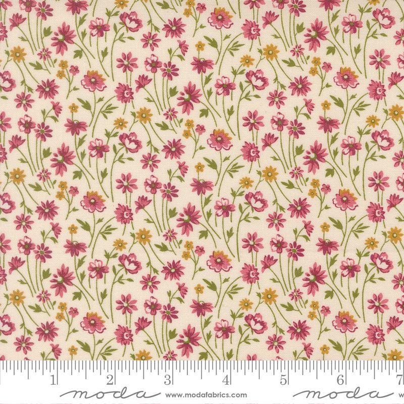 Chelsea Garden 10" Layer Cake, Moda 33850LC, 10" Precut Pink Teal Gold Navy Floral Fabric Squares