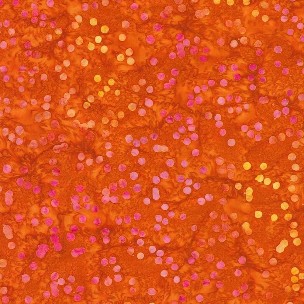 Artisan Batiks Confetti 5" Charm Squares, Robert Kaufman CHS-1344-42, 5" Precut Rainbow Colors Polka Dots Batik Charm Pack Fabric Squares