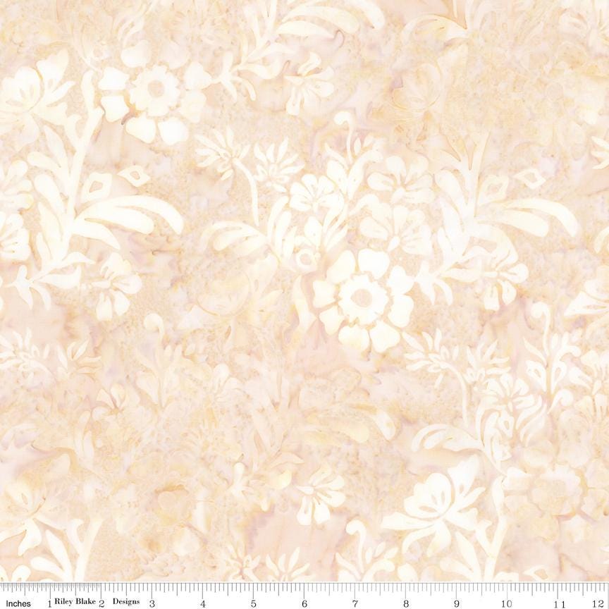 Expressions Batiks Porcelains 5" Stacker, Riley Blake 5-23454-42, 5" Precut Pastel Neutral Batik Fabric Squares