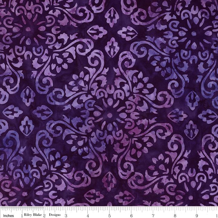 Expressions Batiks - Swirl the Rainbow 5" Stacker, Riley Blake 5-23565-42, 5" Precut Multicolored Batik Fabric Squares