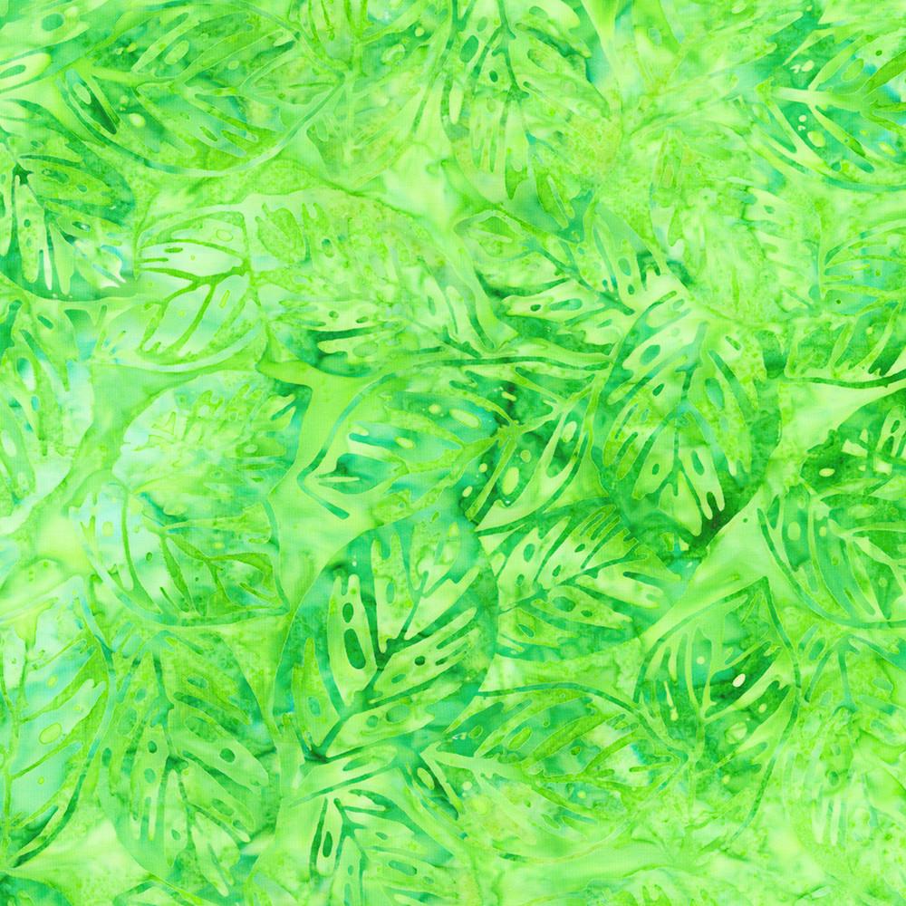 Artisan Batiks Tropical Breeze Roll Up, Robert Kaufman RU-1334-40, 2.5" Precut Green Yellow Blue Batik Fabric Strips