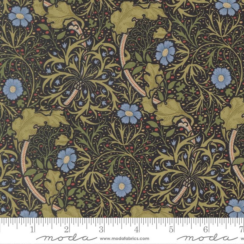 Morris Muse 5" Charm Pack, Moda 13380PP, 5" Precut Floral Reproduction Quilting Fabric Squares, Barbara Brackman