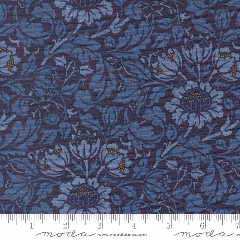 Morris Muse 2.5" Jelly Roll, Moda 13380JR, 2.5" Precut Reproduction Floral Fabric Strips, Jelly Roll Fabric, Barbara Brackman