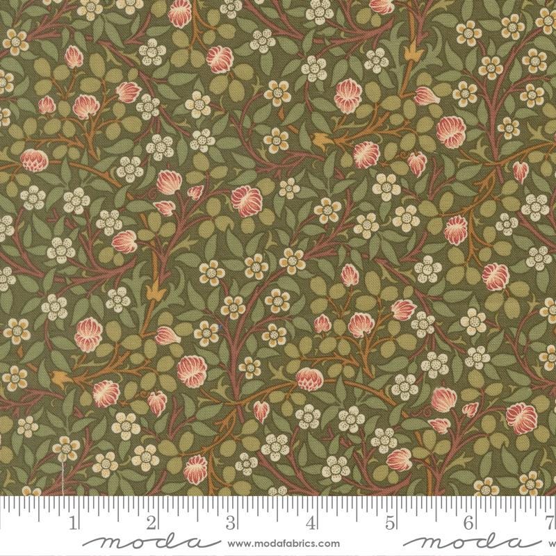 Morris Muse 2.5" Jelly Roll, Moda 13380JR, 2.5" Precut Reproduction Floral Fabric Strips, Jelly Roll Fabric, Barbara Brackman
