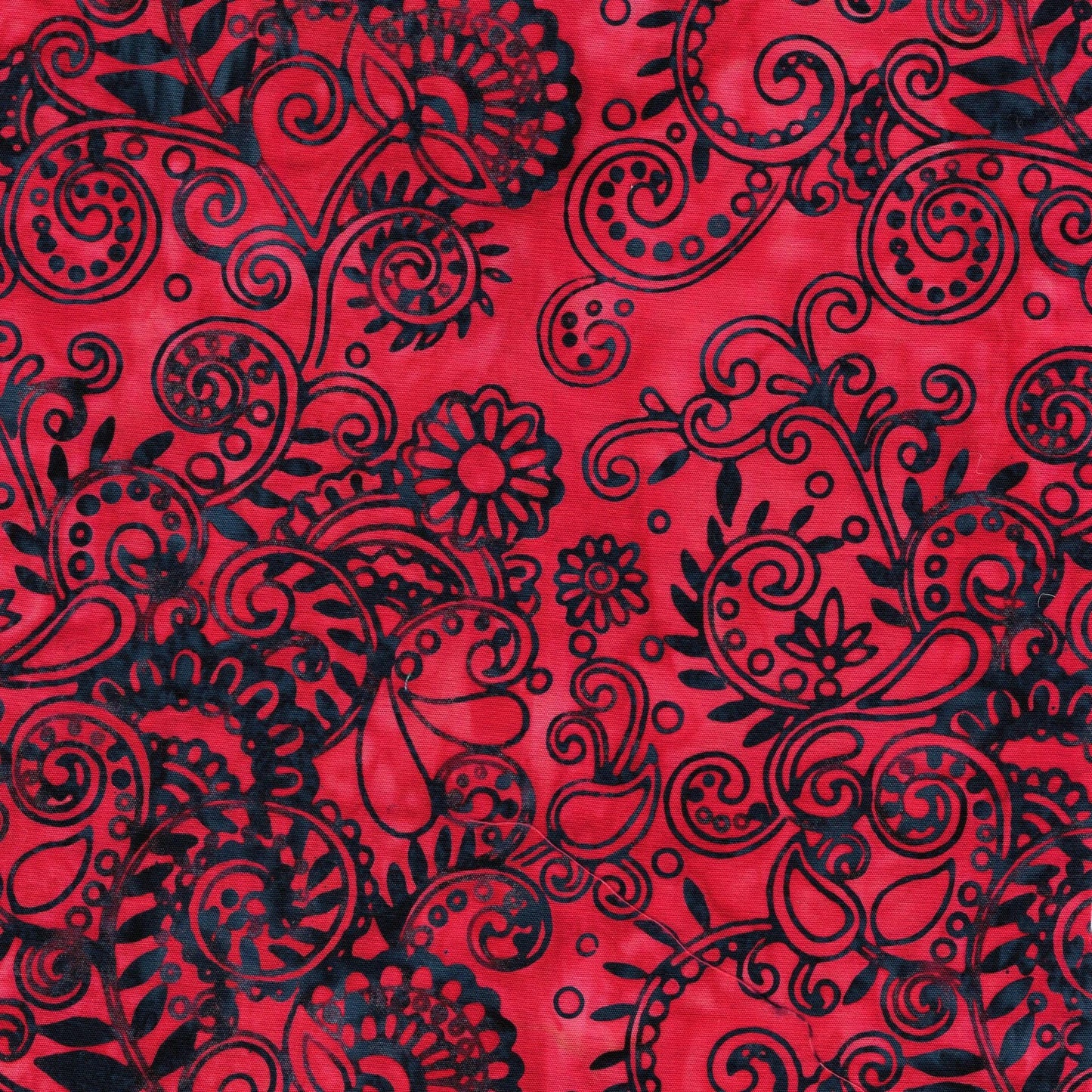 Paisley Parade 2.5" Strip Pack, Island Batik, 2.5" Precut Red White Blue Patriotic Batik Fabric Strips