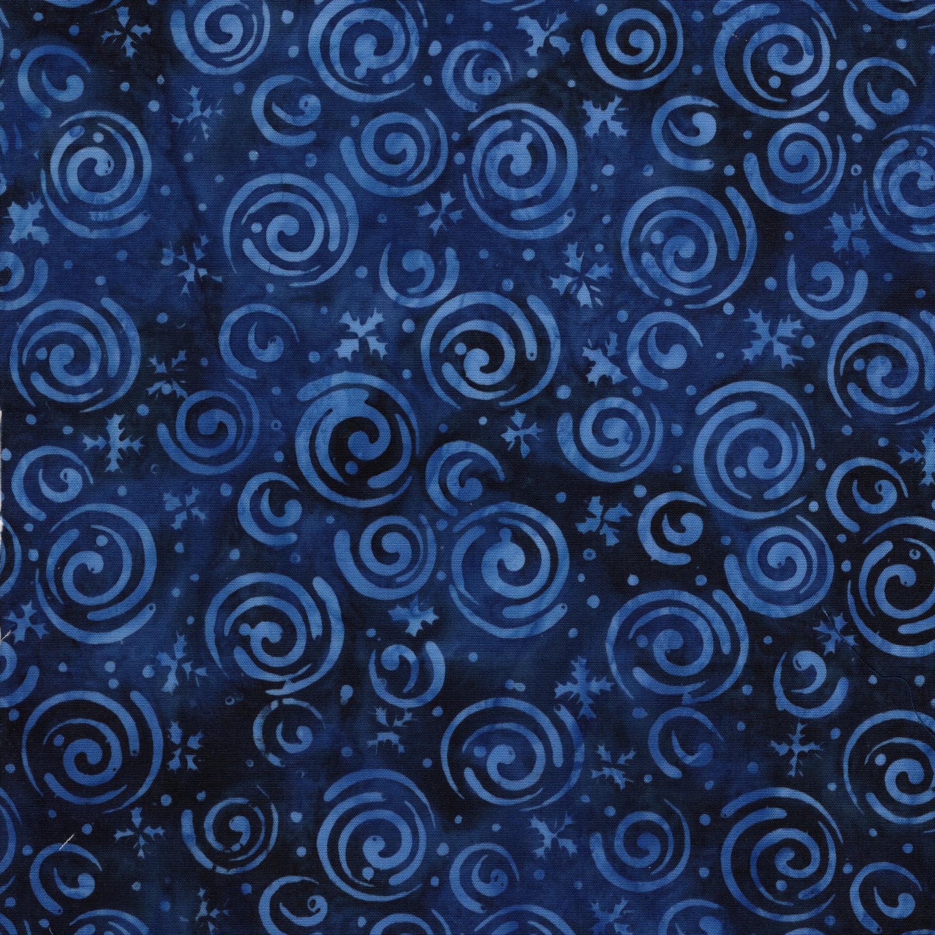 Frosted Wishes 2.5" Strip Pack, Island Batik, 2.5" Precut Blue White Christmas Xmas Icons Batik Fabric Strips