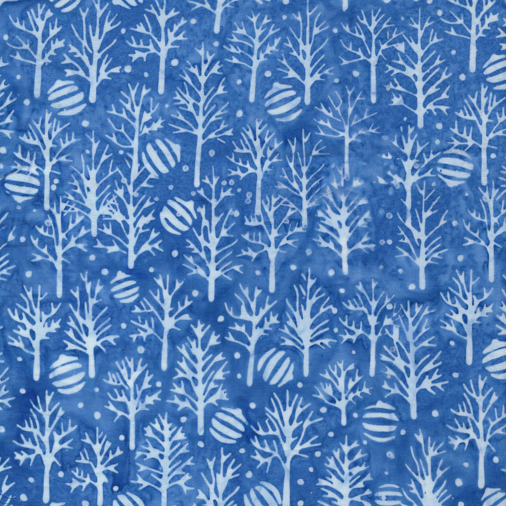 Frosted Wishes 10" Stack, Island Batik, 10" Precut Blue White Christmas Batik Fabric Quilt Squares