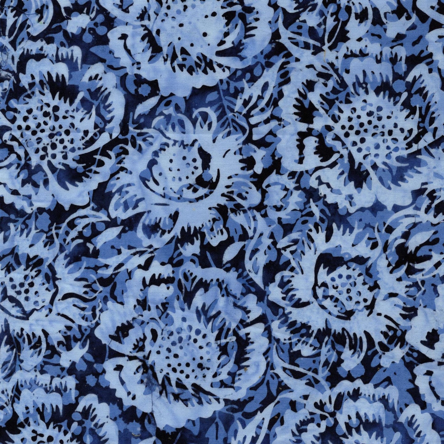 Countryside Charm 5" Stamp, Island Batik, 5" Precut Blue Yellow Batik Fabric Charm Pack Quilt Squares