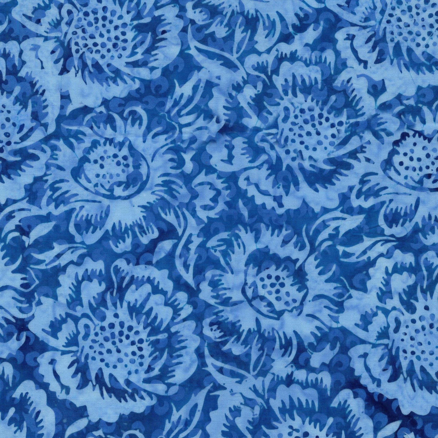 Countryside Charm 5" Stamp, Island Batik, 5" Precut Blue Yellow Batik Fabric Charm Pack Quilt Squares