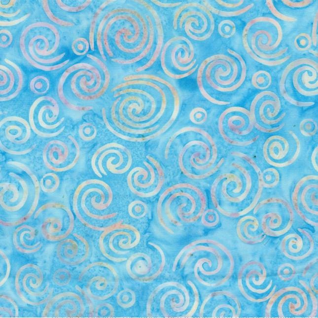 Bloom Grove 10" Squares, Island Batik, 10" Precut Turquoise Blue Brown Batik Layer Cake Fabric Squares