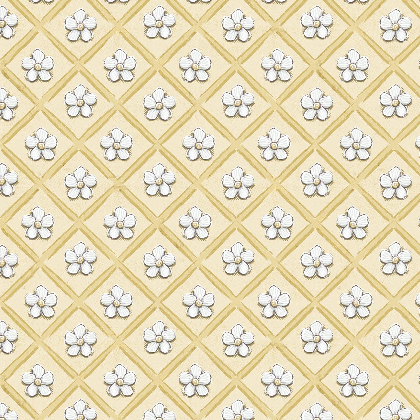 Sweet Honey Bee 5" Charm Squares, White Owl Fabrics SWEEHONEYBEE-05, 5" Precut Beehive Bees Floral Quilt Fabric Squares, Chad Barrett