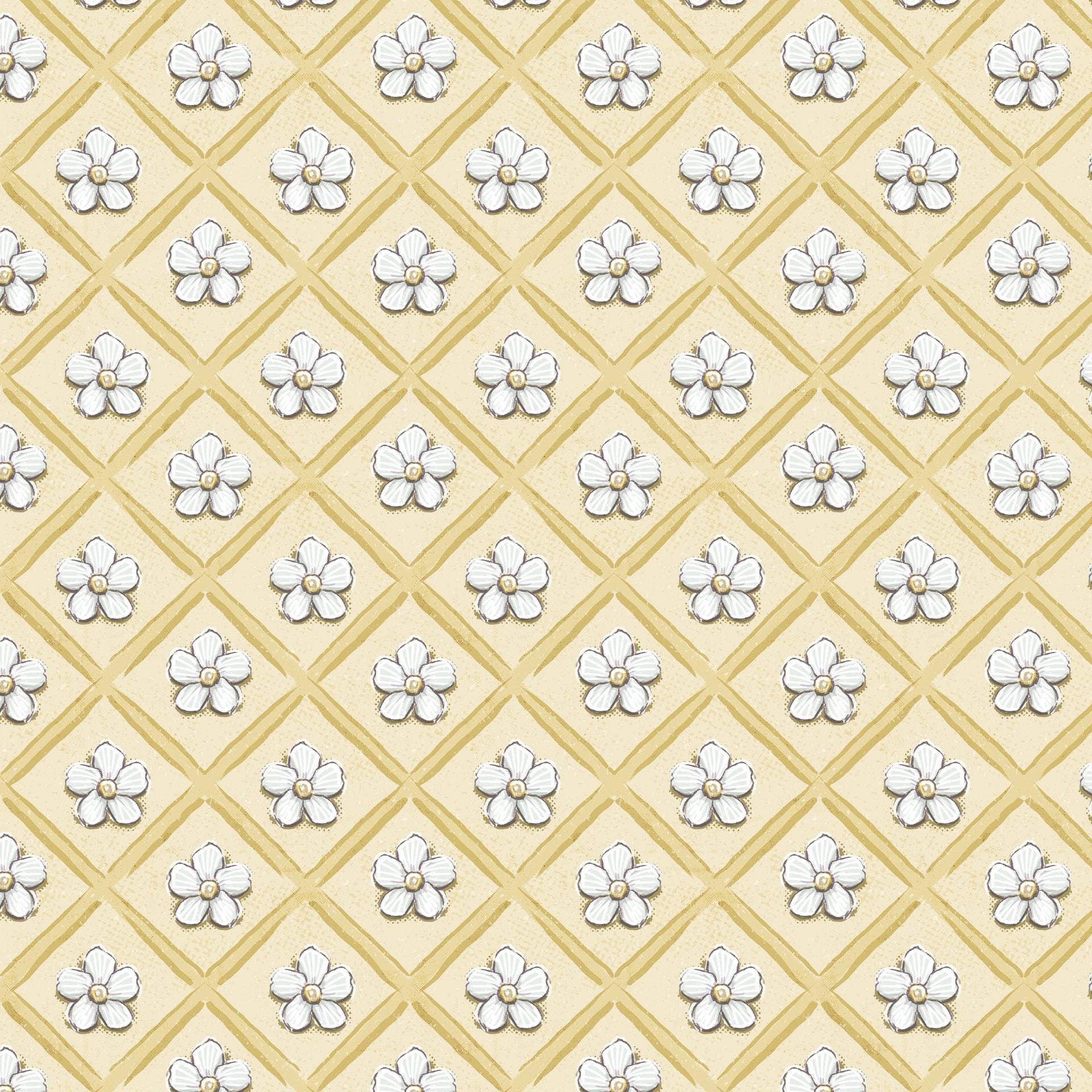 Sweet Honey Bee 5" Charm Squares, White Owl Fabrics SWEEHONEYBEE-05, 5" Precut Beehive Bees Floral Quilt Fabric Squares, Chad Barrett