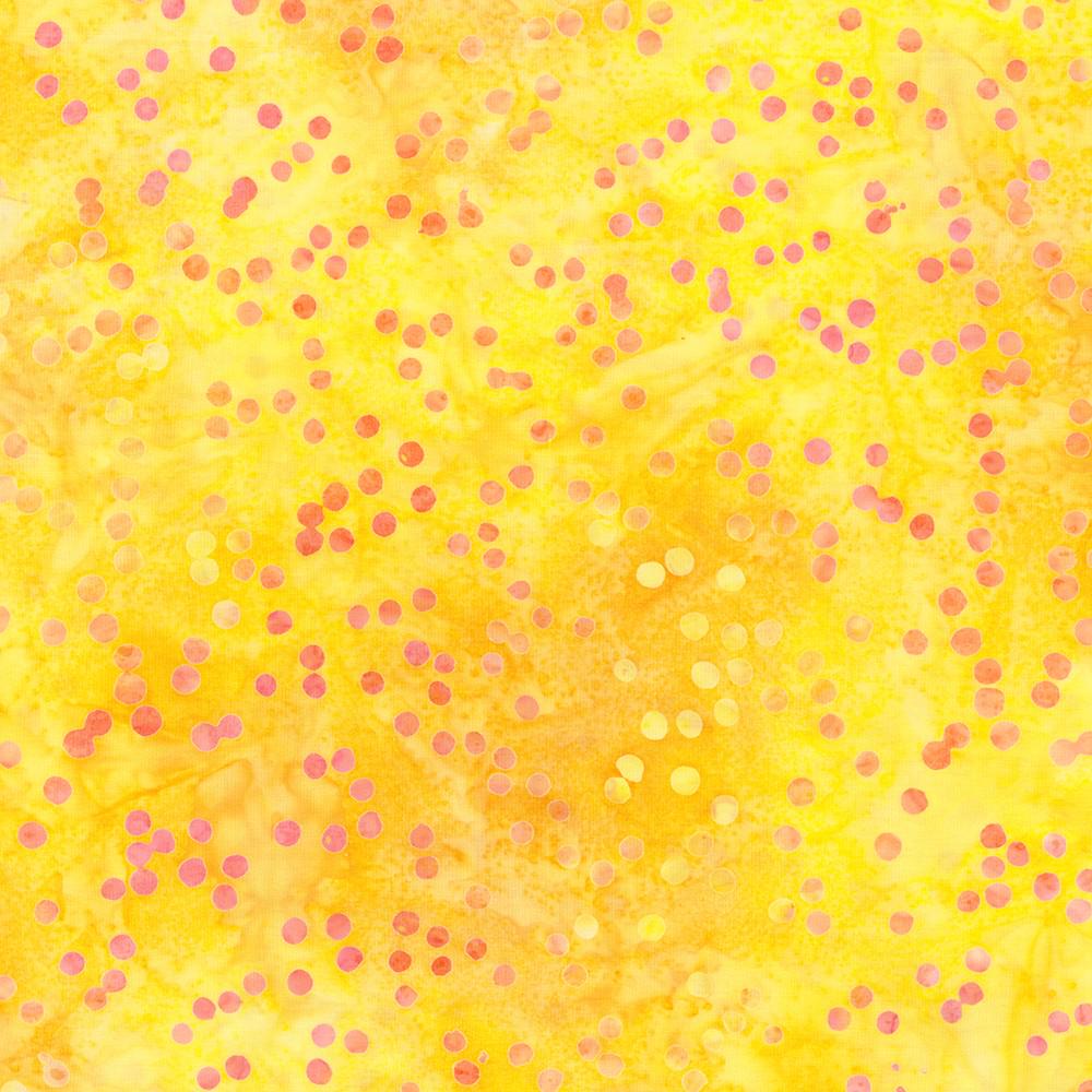 Artisan Batiks Confetti 5" Charm Squares, Robert Kaufman CHS-1344-42, 5" Precut Rainbow Colors Polka Dots Batik Charm Pack Fabric Squares