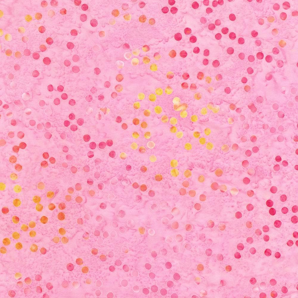 Artisan Batiks Confetti 5" Charm Squares, Robert Kaufman CHS-1344-42, 5" Precut Rainbow Colors Polka Dots Batik Charm Pack Fabric Squares