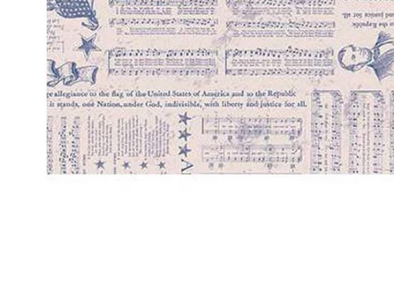 108" Americana - 3 Yard Cut of Patriotic Text on Cream Wide Quilt Back Fabric, Riley Blake 3YD-WB16102-BLUE, Liberty Blue Wide Backing