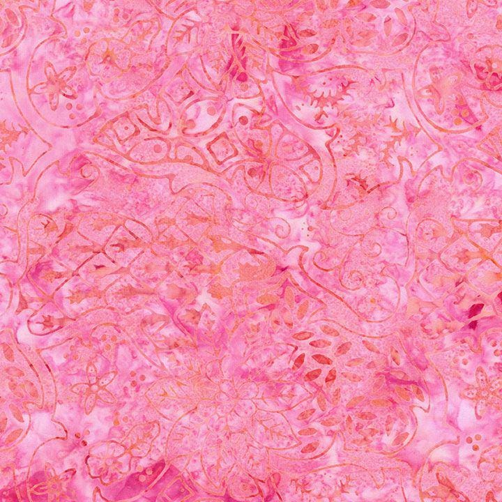 Tonga Mayfair Batik 5" Squares, Timeless Treasures Treat-Mini42 Mayfair, 5" Precut Pink Blue Green Purple Batik Charm Pack Squares