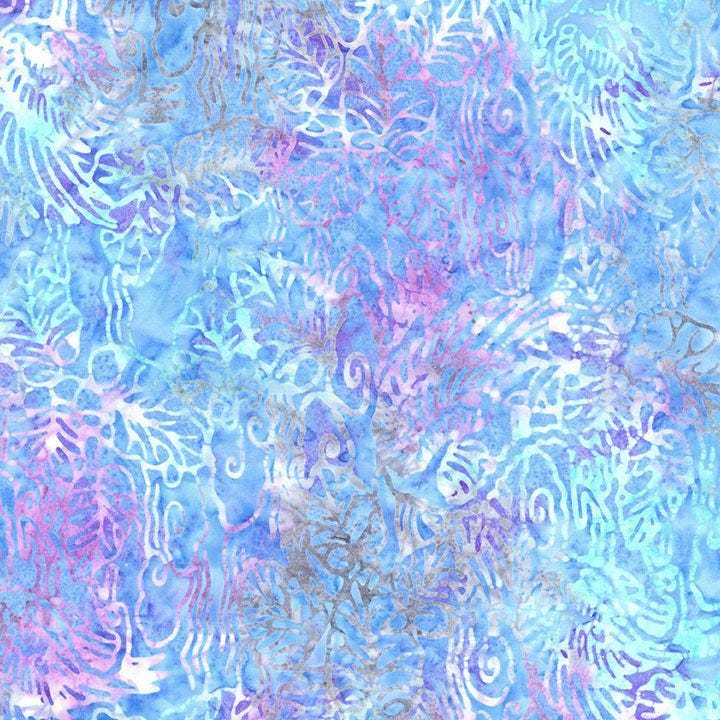 Tonga Mayfair Batik 5" Squares, Timeless Treasures Treat-Mini42 Mayfair, 5" Precut Pink Blue Green Purple Batik Charm Pack Squares