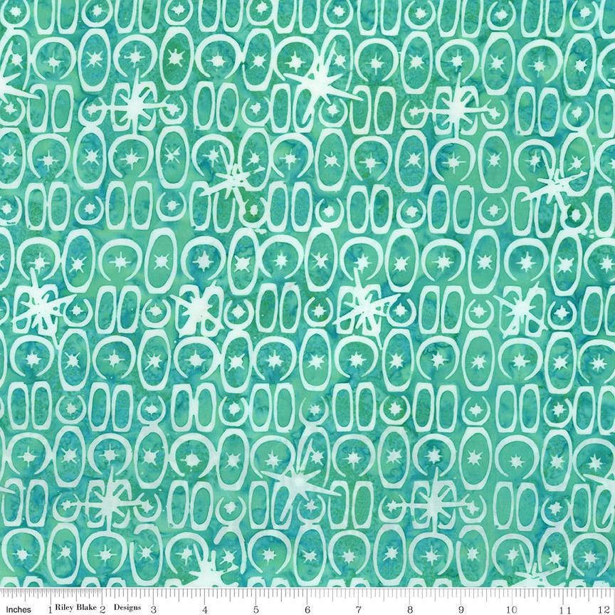 Expressions Batiks Starburst Groove 5" Stacker, Riley Blake 5-23578-42, 5" Precut Orange Green Blue Yellow Brown Batik Fabric Squares