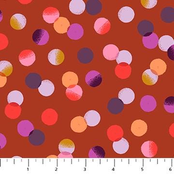Painted Garden Tiles, Figo TPGRDN42-10, 10" Precut Pink Purple Orange Gold Floral Layer Cake Fabric Squares, Butterfly Fabric