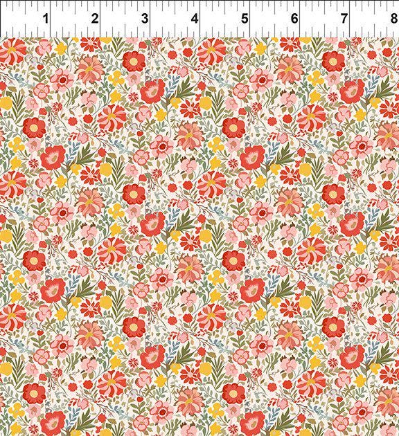Lovelies 2.5" JUNIOR Strip Roll, In the Beginning Fabrics ST-IBFLOV-Sr, 2.5" Precut Multicolored Floral Fabric Strips
