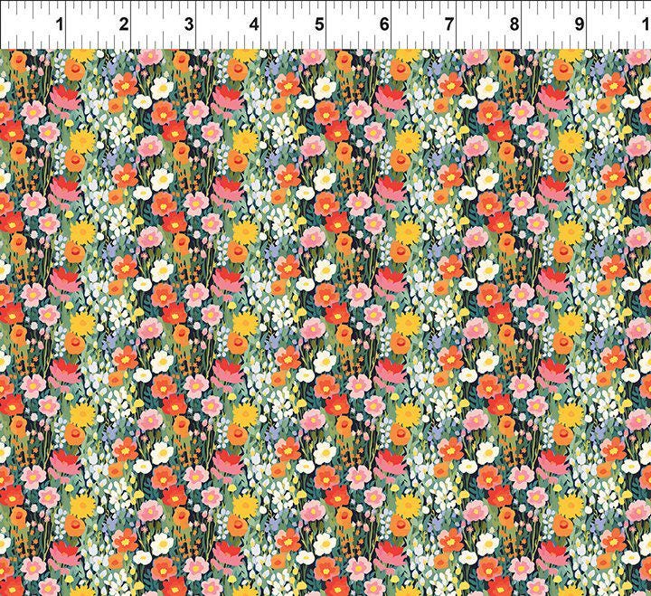 Lovelies 2.5" JUNIOR Strip Roll, In the Beginning Fabrics ST-IBFLOV-Sr, 2.5" Precut Multicolored Floral Fabric Strips