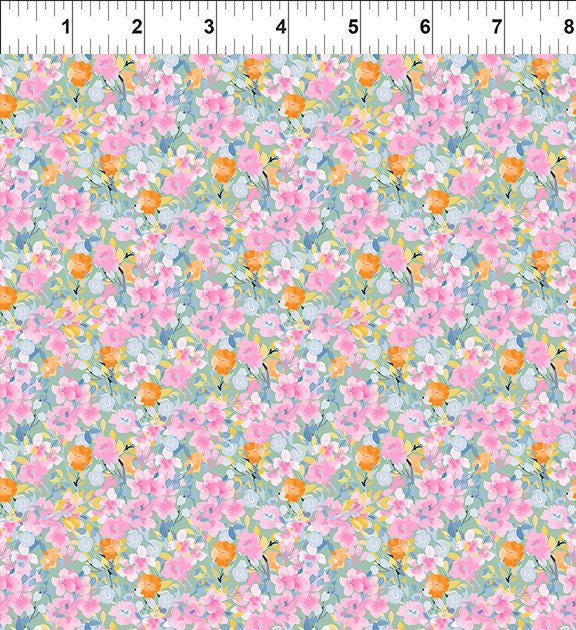 Lovelies 2.5" JUNIOR Strip Roll, In the Beginning Fabrics ST-IBFLOV-Sr, 2.5" Precut Multicolored Floral Fabric Strips